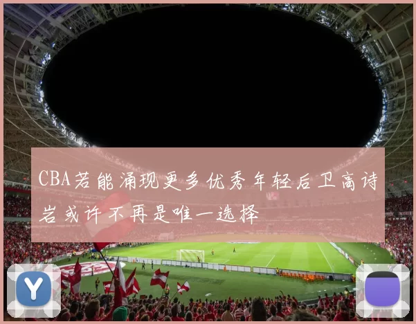 CBA若能涌现更多优秀年轻后卫高诗岩或许不再是唯一选择